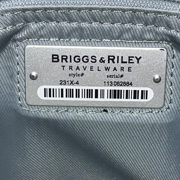Briggs & Riley Men’s Black Nylon Expandable Crossbody Strap Travel Briefcase - Picture 6 of 16